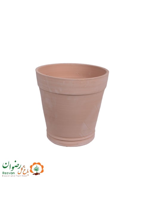 گلدان سفال خام بی رنگ سایز 6