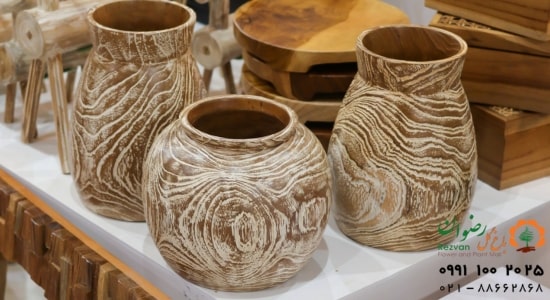 گلدان فایبرگلاس سیلندری گلدان